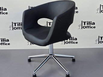 Flora Kesim Tarama Çalışma Bekleme Koltuğu Krom Konik Sabit Ayak